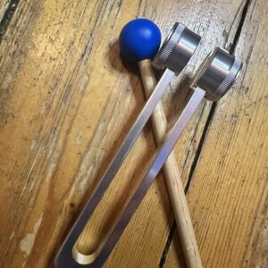 128 hz weighted tuning fork sound healing meditation instrument