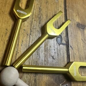 gold tone tuning fork set 4096 hz 4160 hz 4225 hz sound healing