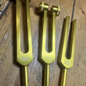 gold tone tuning fork set 128 hz 256 hz 512 hz sound healing